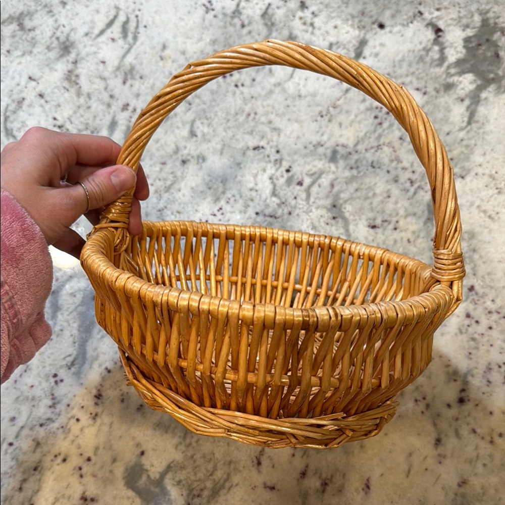 Woven Basket with Handle